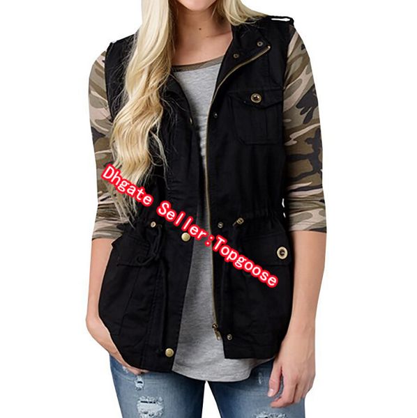 new fashion women's vest winter coat button cardigan 4 colors single breasted vests, Black;white
new fashion women's vest winter coat button cardigan 4 colors single breasted vests, Black;white