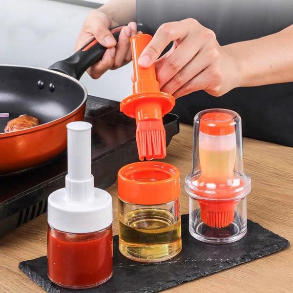 tools & accessories portable silicone oil bottle with brush hear-resistant bbq kitchen gadgets push-type baking
tools & accessories portable silicone oil bottle with brush hear-resistant bbq kitchen gadgets push-type baking