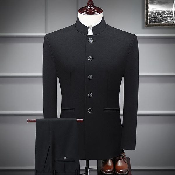 new men's collar chinese tunic suit korean slim handsome studio pgraphy clothing chinese wedding man clothing wholesale, White;black
new men's collar chinese tunic suit korean slim handsome studio pgraphy clothing chinese wedding man clothing wholesale, White;black