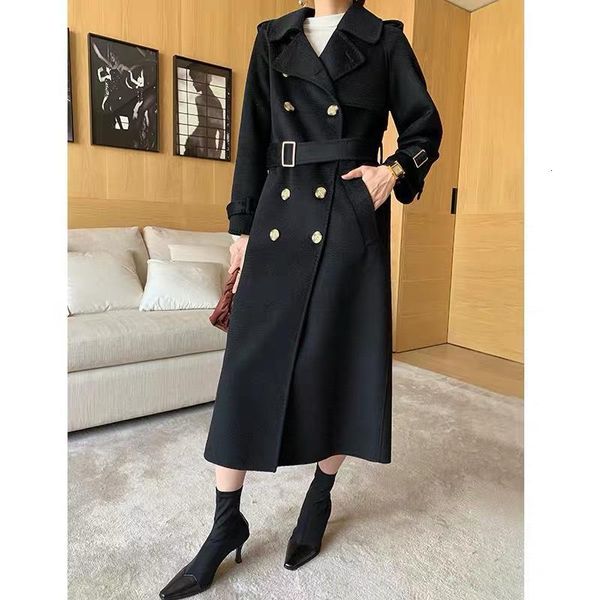 women's jackets double-face trade section long cashmere blend winter coats 2021 elegant double-breasted high-end woolen jacket with bel, Black;brown
women's jackets double-face trade section long cashmere blend winter coats 2021 elegant double-breasted high-end woolen jacket with bel, Black;brown