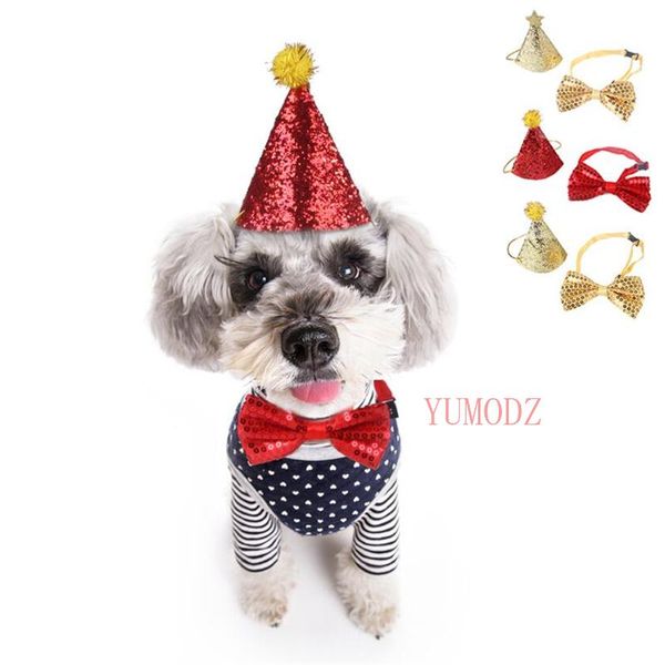 dog apparel fashion party pet hat and bow ties sets gold/red puppy shine sequins heart neck accessoires creative birthday hats pets supplies
dog apparel fashion party pet hat and bow ties sets gold/red puppy shine sequins heart neck accessoires creative birthday hats pets supplies