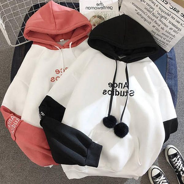women's hoodies & sweatshirts wear in fall/winter with velvet thickened loose hat jacket harajuku winter women, Black
women's hoodies & sweatshirts wear in fall/winter with velvet thickened loose hat jacket harajuku winter women, Black