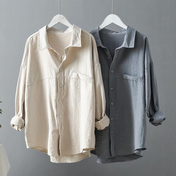 women's blouse casual long sleeve button down outdoor cardigan shirts ladies loose solid chic work office autumn clothes, White
women's blouse casual long sleeve button down outdoor cardigan shirts ladies loose solid chic work office autumn clothes, White