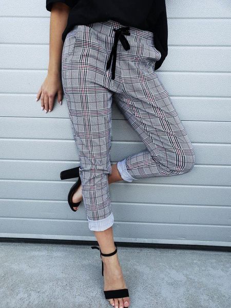women's pants & capris arrivals red plaid casual women harem ankle-length pencil mid waist fit sweatpants, Black;white
women's pants & capris arrivals red plaid casual women harem ankle-length pencil mid waist fit sweatpants, Black;white