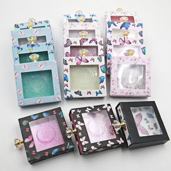 storage bottles & jars 1pc butterfly pattern design square packaging box false eyelashes crystal handle lash holder case with transparent tr
storage bottles & jars 1pc butterfly pattern design square packaging box false eyelashes crystal handle lash holder case with transparent tr