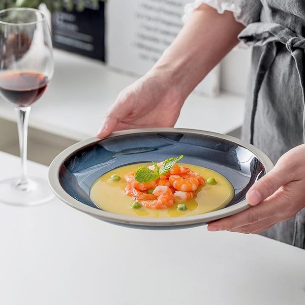 dishes & plates nordic creative western plate soup spaghetti household dish circular deep ceramic dining
dishes & plates nordic creative western plate soup spaghetti household dish circular deep ceramic dining