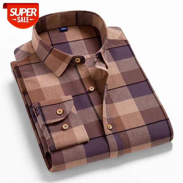 cotton flannel mens checkered shirts long sleeve soft plaid shirt for men leisure classical vintage comfortable man clothing new #nt4m, White;black
cotton flannel mens checkered shirts long sleeve soft plaid shirt for men leisure classical vintage comfortable man clothing new #nt4m, White;black