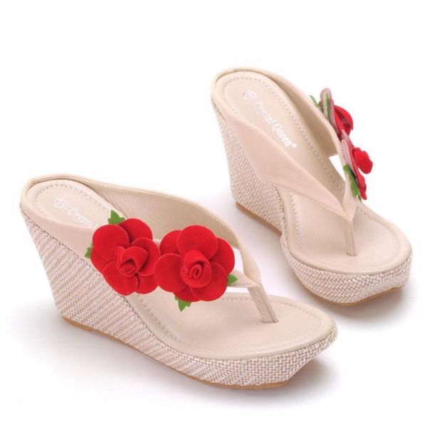 dress shoes bohemian platform slope heel sandals beach herringbone foot clip slippers muffin thick bottom flower, Black
dress shoes bohemian platform slope heel sandals beach herringbone foot clip slippers muffin thick bottom flower, Black