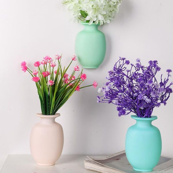1pc diy nano magic rubber silicone sticky flower vase wall hang vase container floret bottle decoration home flower vases
1pc diy nano magic rubber silicone sticky flower vase wall hang vase container floret bottle decoration home flower vases