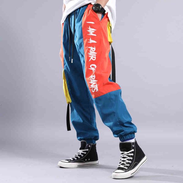men's pants houzhou cargo trousers male joggers sweatpants hip hop techwear blue baggy japanese streetwear spliced autumn 30ae, Black
men's pants houzhou cargo trousers male joggers sweatpants hip hop techwear blue baggy japanese streetwear spliced autumn 30ae, Black