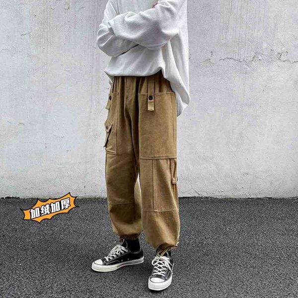 men's pants oversized thicken plush trousers vintage loose cargo casual streetwear black/khaki joggers sweatpants m-5xl infv
men's pants oversized thicken plush trousers vintage loose cargo casual streetwear black/khaki joggers sweatpants m-5xl infv