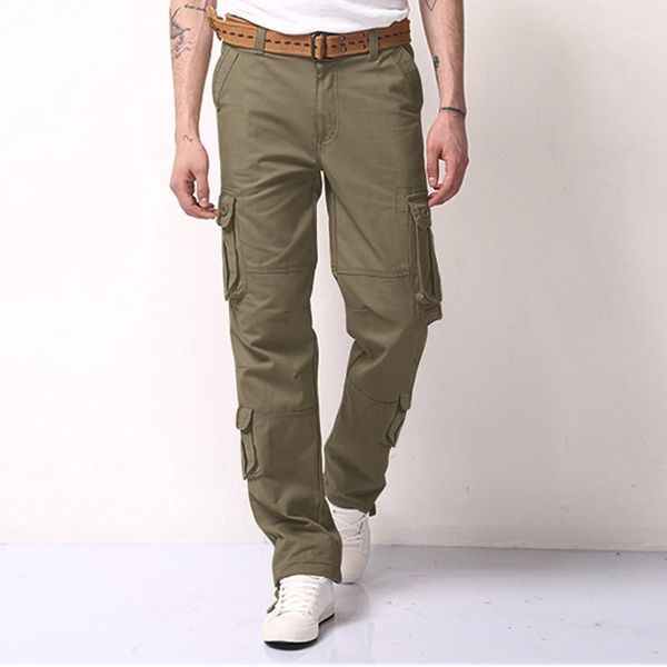 men's pants men loose casual multi-pocket straight solid color outdoor overalls trousers cargo trouser pantalones hombre, Black
men's pants men loose casual multi-pocket straight solid color outdoor overalls trousers cargo trouser pantalones hombre, Black