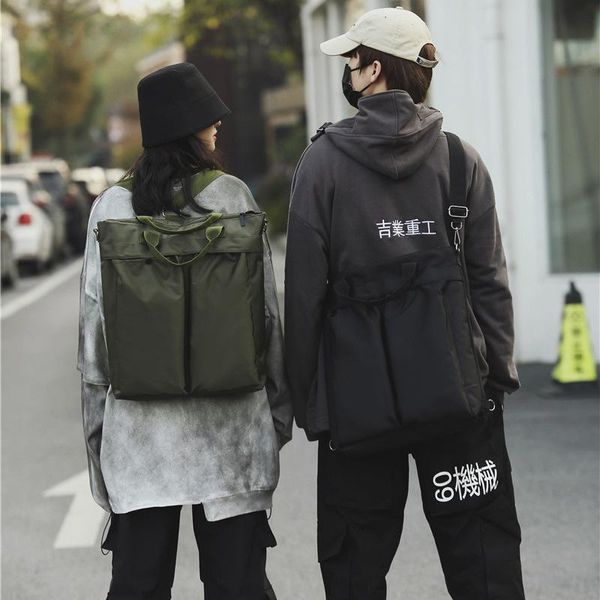 backpack hip hop men's backpacks women 2021 solid vintage korean canvas streetwear harajuku school shoulder messenger bag
backpack hip hop men's backpacks women 2021 solid vintage korean canvas streetwear harajuku school shoulder messenger bag