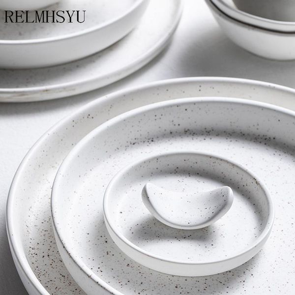 dishes & plates relmhsyu japanese style ceramic rice bowl small spoon flat plate single round steak dish household tableware
dishes & plates relmhsyu japanese style ceramic rice bowl small spoon flat plate single round steak dish household tableware