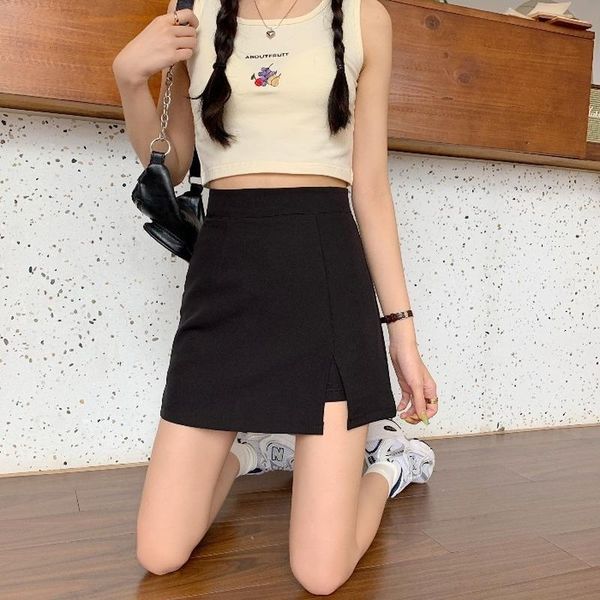 skirts 2021 spring and autumn design sense slit high waist short skirt is thin versatile a-line bag hip, Black
skirts 2021 spring and autumn design sense slit high waist short skirt is thin versatile a-line bag hip, Black
