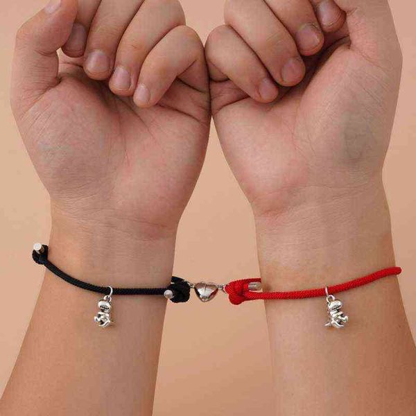 dinosaur pendant love magnet couple bracelets adjustable rope unlimited love bracelet lucky black and white wrist chain gift y1216, Golden;silver
dinosaur pendant love magnet couple bracelets adjustable rope unlimited love bracelet lucky black and white wrist chain gift y1216, Golden;silver
