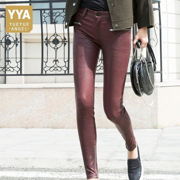 women's pants & capris women sheepskin 100% real leather pencil stretch skinny leggings streetwear trousers ankle length, Black;white
women's pants & capris women sheepskin 100% real leather pencil stretch skinny leggings streetwear trousers ankle length, Black;white