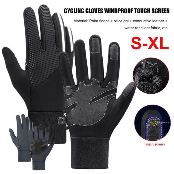 cycling gloves winter warm touch screen waterproof thermal reflective ski snowboard bicycle outdoor sports, Black
cycling gloves winter warm touch screen waterproof thermal reflective ski snowboard bicycle outdoor sports, Black