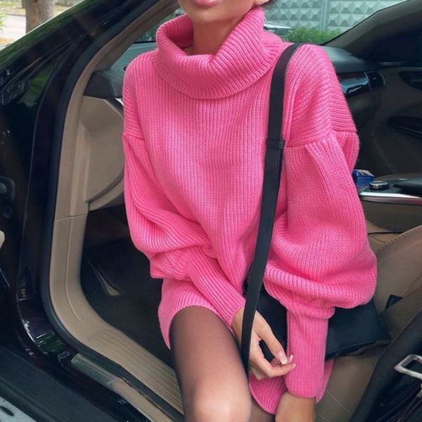 new turtleneck long sleeve sweater dress women autumn winter loose tunic knitted casual pink gray clothes solid dresses, Black;gray
new turtleneck long sleeve sweater dress women autumn winter loose tunic knitted casual pink gray clothes solid dresses, Black;gray