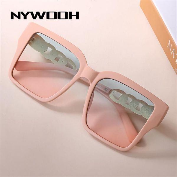 sunglasses nywooh 2021 oversized square women luxury designer fashion blue pink gradient sun glasses shades eyewear for ladies, White;black
sunglasses nywooh 2021 oversized square women luxury designer fashion blue pink gradient sun glasses shades eyewear for ladies, White;black