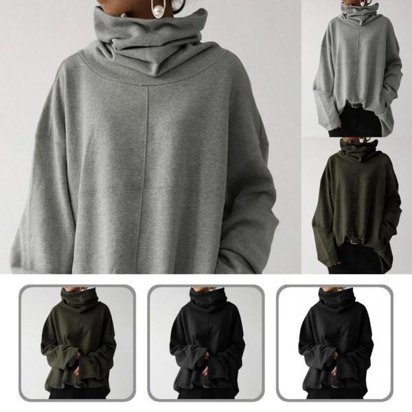 women's hoodies & sweatshirts plush lining trendy turtleneck loose fit sweatshirt autumn winter traksuit, Black
women's hoodies & sweatshirts plush lining trendy turtleneck loose fit sweatshirt autumn winter traksuit, Black