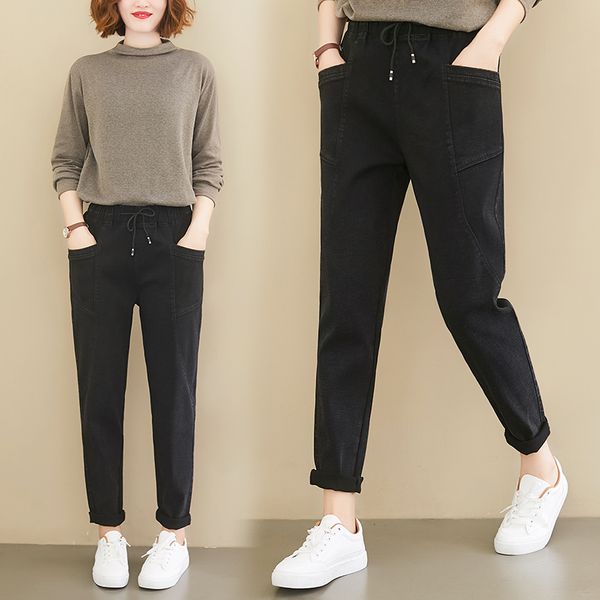 2021 new women spring summer fashion japan style harajuku empire waist solid color large size pant office lady casual trousers 18e5, Black;white
2021 new women spring summer fashion japan style harajuku empire waist solid color large size pant office lady casual trousers 18e5, Black;white