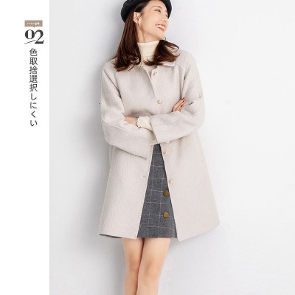 2021 new winter women commute women's wool only breasted outwear thin fashion ladies coat 14r2, Black
2021 new winter women commute women's wool only breasted outwear thin fashion ladies coat 14r2, Black