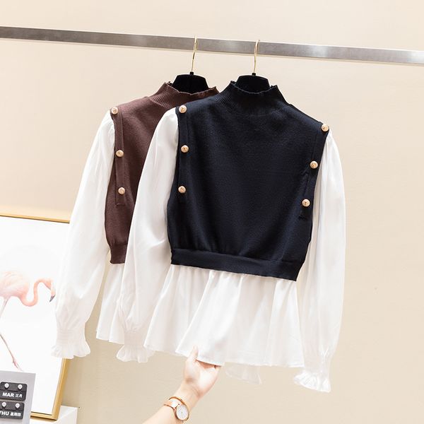 2021 springtime slashes the-neck celebrity style sewing fine around the neck casual sweater vest tsjx, Black;white
2021 springtime slashes the-neck celebrity style sewing fine around the neck casual sweater vest tsjx, Black;white