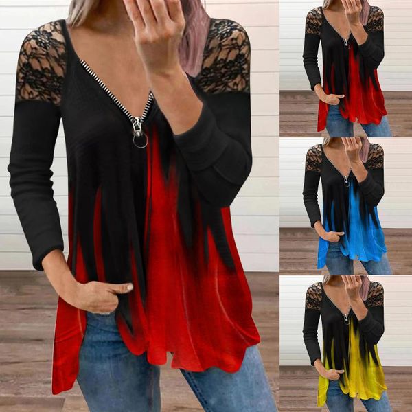 women's blouses & shirts fashion zipper lace blouse autumn winter loose v-neck female women long sleeve shirt blusas femininas clothin, White
women's blouses & shirts fashion zipper lace blouse autumn winter loose v-neck female women long sleeve shirt blusas femininas clothin, White