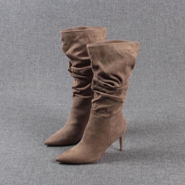boots pointy boot shoes luxury designer pointe high heel ladies rubber mid calf fashion leather large size pointed toe rome pleated s, Black
boots pointy boot shoes luxury designer pointe high heel ladies rubber mid calf fashion leather large size pointed toe rome pleated s, Black