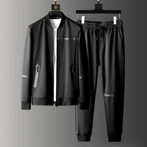 men's tracksuits sport black mens sets (sweatshirt+pants) luxury stand collar zipper man jackets elastic waist slim fit male pants 3xl, Gray
men's tracksuits sport black mens sets (sweatshirt+pants) luxury stand collar zipper man jackets elastic waist slim fit male pants 3xl, Gray