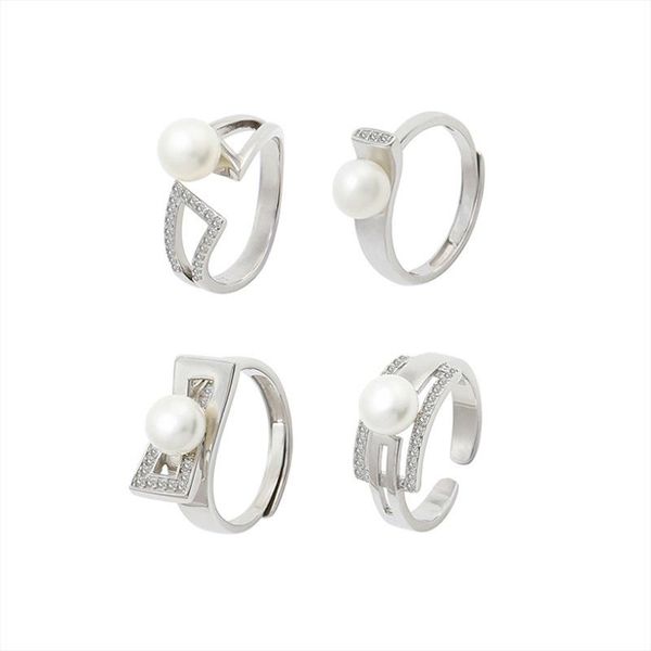 cluster rings meibapj natural freshwater pearl simple ring real 925 sterling silver fine wedding jewelry for women, Golden;silver 
cluster rings meibapj natural freshwater pearl simple ring real 925 sterling silver fine wedding jewelry for women, Golden;silver