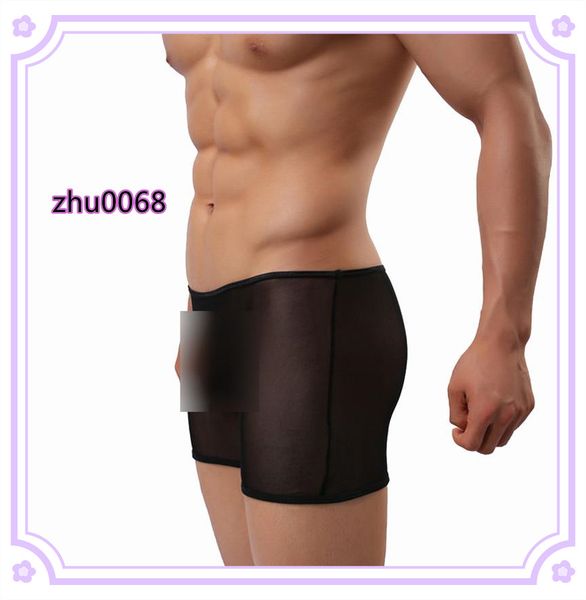 mens underwear breathable mesh boxer briefs see through hollow lingerie gym clothing, White;black
mens underwear breathable mesh boxer briefs see through hollow lingerie gym clothing, White;black