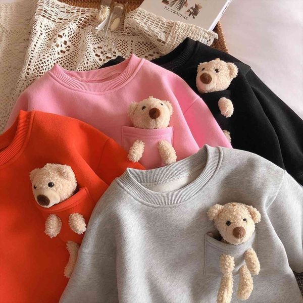 autumn winter arrival girls fashion bear t shirt kids candy color warm fleece clothes childrens clothing, Blue
autumn winter arrival girls fashion bear t shirt kids candy color warm fleece clothes childrens clothing, Blue