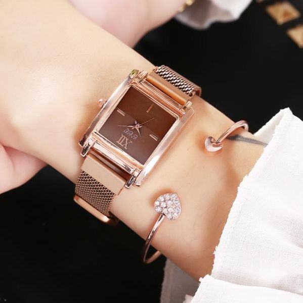 wristwatches luxury women rose gold square bracelet watches ladies female hour casual quartz gift clock zegarek damski, Slivery;brown
wristwatches luxury women rose gold square bracelet watches ladies female hour casual quartz gift clock zegarek damski, Slivery;brown