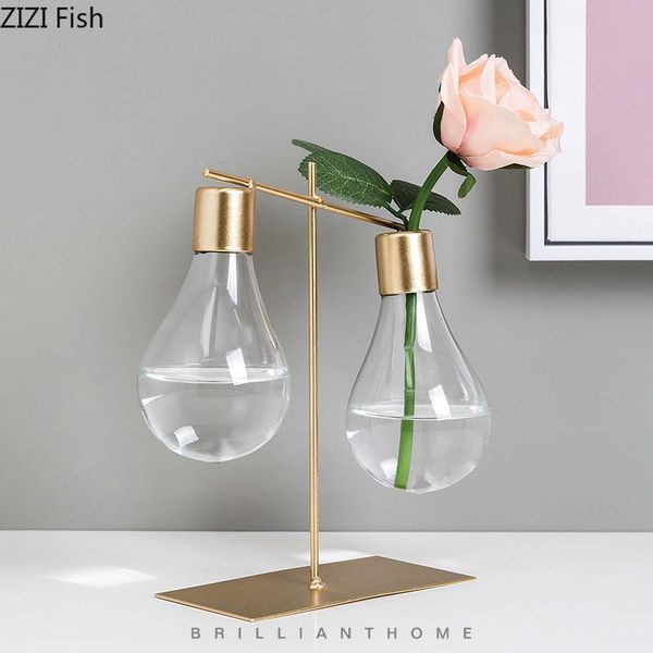 creative glass vase light bulb decorative ornaments transparent flower arrangement modern home decorations gold weeding vases
creative glass vase light bulb decorative ornaments transparent flower arrangement modern home decorations gold weeding vases