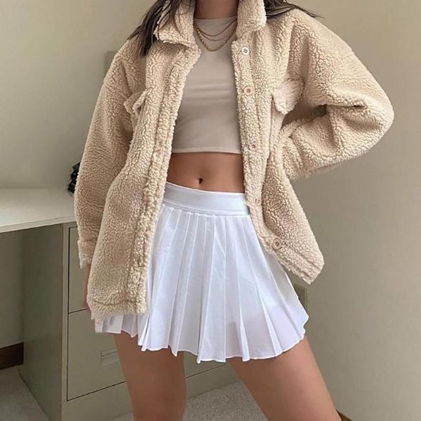 skirts women solid color high waist safety pants pleated ruffled a-line mini skirt cute japanese school uniforms, Black
skirts women solid color high waist safety pants pleated ruffled a-line mini skirt cute japanese school uniforms, Black