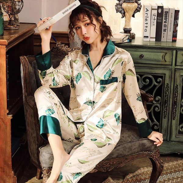 silk pajama sets satin pyjama womens sleepwears long sleeve large size fashion pajamas for girl nightwear suit home clothes, Black;red
silk pajama sets satin pyjama womens sleepwears long sleeve large size fashion pajamas for girl nightwear suit home clothes, Black;red