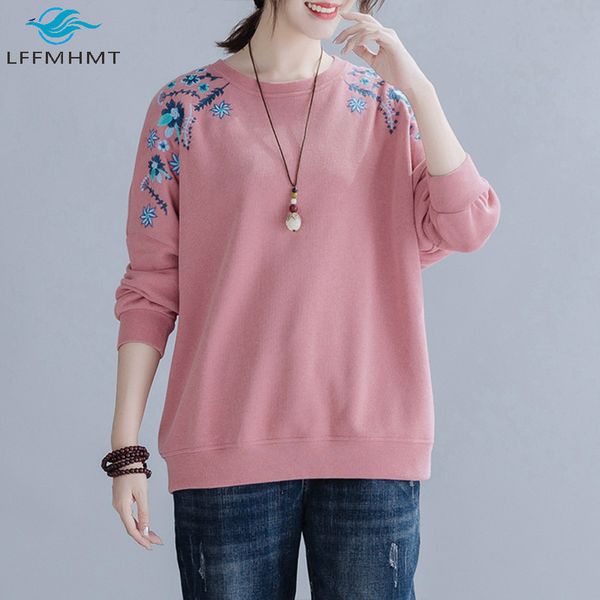 2021 winter fall new fashion women floral embroidery thick long sleeve sweatshirt office lady casual pullover 47p4, Black
2021 winter fall new fashion women floral embroidery thick long sleeve sweatshirt office lady casual pullover 47p4, Black