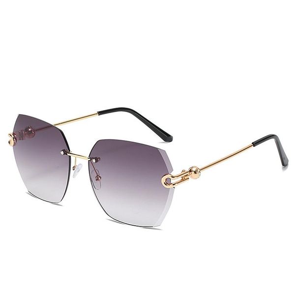 sunglasses trend frameless trim female personality polygon gradient outdoor travel beach glasses, White;black
sunglasses trend frameless trim female personality polygon gradient outdoor travel beach glasses, White;black