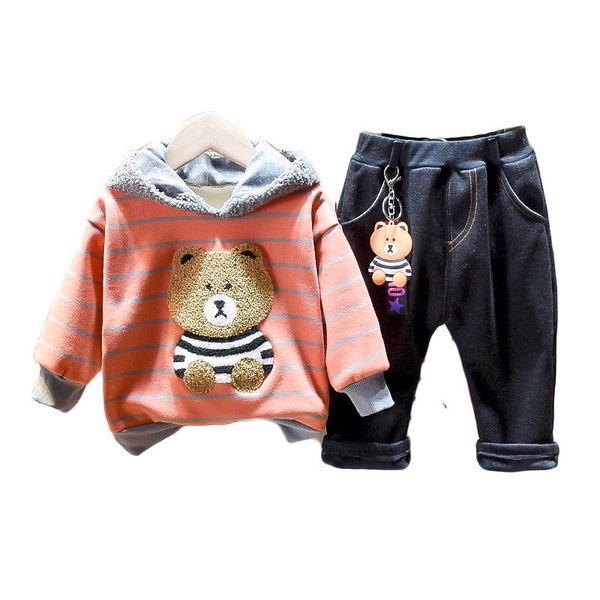 2pcs hoodie sweatshirt+pants with bear ornament boy clothing sets toddler clothing long sleeve suit boy clothes outfits winter, White
2pcs hoodie sweatshirt+pants with bear ornament boy clothing sets toddler clothing long sleeve suit boy clothes outfits winter, White