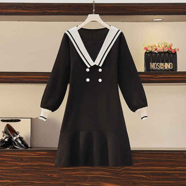 light luxury fashion women's dress fat sister 2020 foreign style large fishtail autumn and winter new slim age reducing knitted skirt, Black;gray
light luxury fashion women's dress fat sister 2020 foreign style large fishtail autumn and winter new slim age reducing knitted skirt, Black;gray