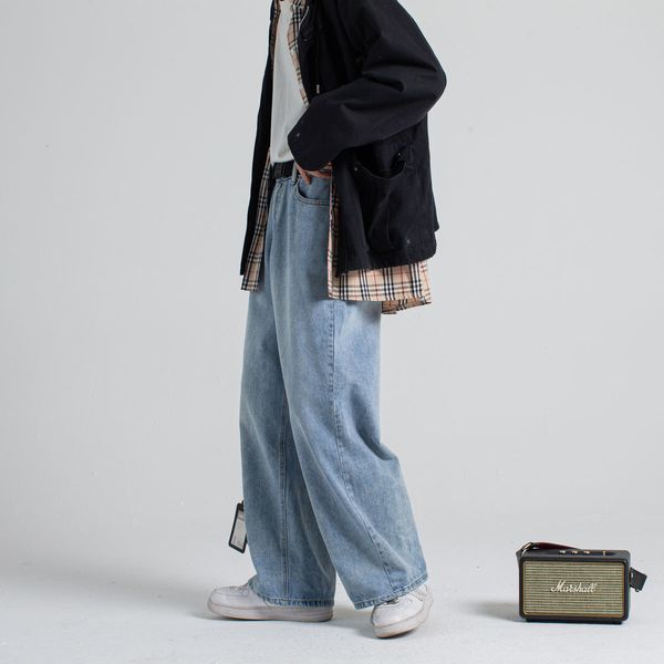 men's fashion 2021 wide leg baggy homme biker denim trousers classic cargo pocket jeans blue daddy casual pants idjt
men's fashion 2021 wide leg baggy homme biker denim trousers classic cargo pocket jeans blue daddy casual pants idjt