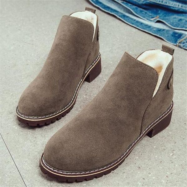 boots laidilangtu winter round head set of short thickening british retro matte low with women's fashion casual shoes, Black
boots laidilangtu winter round head set of short thickening british retro matte low with women's fashion casual shoes, Black