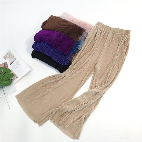 women's pants & capris summer autumn casual thin chiffon wide leg women elastic waist pleated trousers sweet loose beach leggings famal, Black;white
women's pants & capris summer autumn casual thin chiffon wide leg women elastic waist pleated trousers sweet loose beach leggings famal, Black;white
