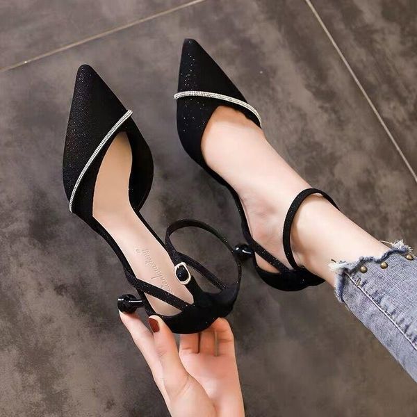 2021 new dress shoes elegant super wedding ladies high heels jelly pointed spring and autumn banquet party, Black
2021 new dress shoes elegant super wedding ladies high heels jelly pointed spring and autumn banquet party, Black