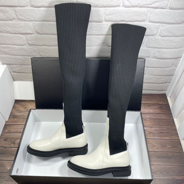 supsneaker women designer boot knee boots designers genuine leather thick heels shoes fashion shoe winter shoes color white black size eu:35
supsneaker women designer boot knee boots designers genuine leather thick heels shoes fashion shoe winter shoes color white black size eu:35
