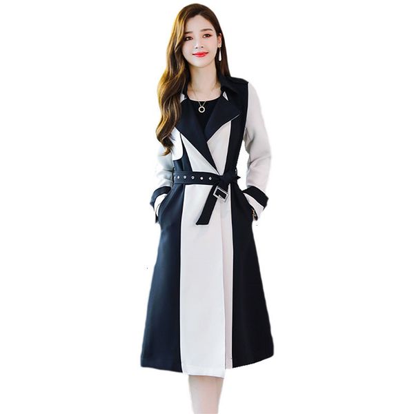 women color matching 2021 new female spring autumn windbreaker fashion lady trench coat plus size b a09r, Tan;black
women color matching 2021 new female spring autumn windbreaker fashion lady trench coat plus size b a09r, Tan;black