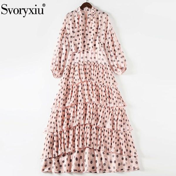 casual dresses svoryxiu designer summer party vintage dot print maxi women's lantern sleeve tiered pleated ruffles plus size long dress, Black;gray
casual dresses svoryxiu designer summer party vintage dot print maxi women's lantern sleeve tiered pleated ruffles plus size long dress, Black;gray