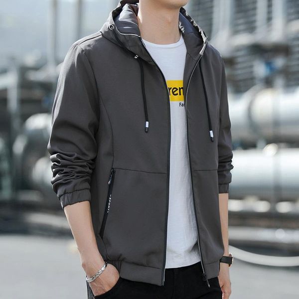 men's jackets 2021 autumn coat jacket solid color hooded fashion slim fit korean casual windbreaker running sports brand wear, Black;brown
men's jackets 2021 autumn coat jacket solid color hooded fashion slim fit korean casual windbreaker running sports brand wear, Black;brown
